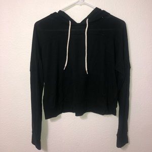 Cropped Black Hoodie